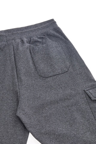 Pantaloni grigio scuro cargo interno felpato Boardman NBY821