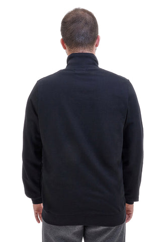 Sevenoaks NBY319 Schwarzes Fleece mit halbem Reißverschluss
