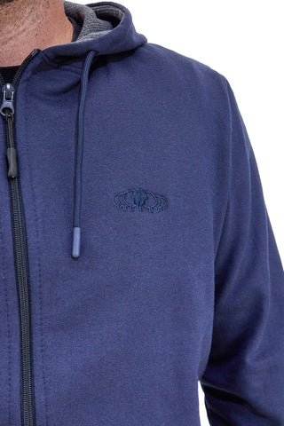 Felpa blu con cappuccio e zip Sevenoaks NBY5722