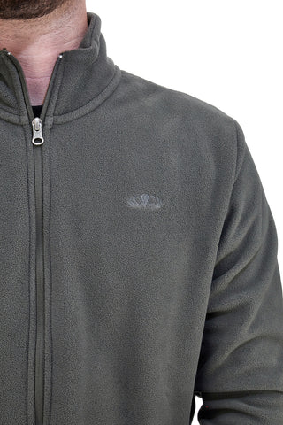 Pile verde con zip intera caldo Sevenoaks NBY389