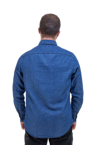 US Golf CC10 Baumwoll-Denim-Hemd mit Tasche