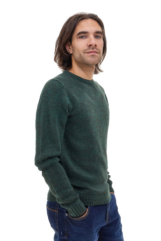 US Golf AC11 Grüner Pullover aus Wollmischung mit Rundhalsausschnitt
