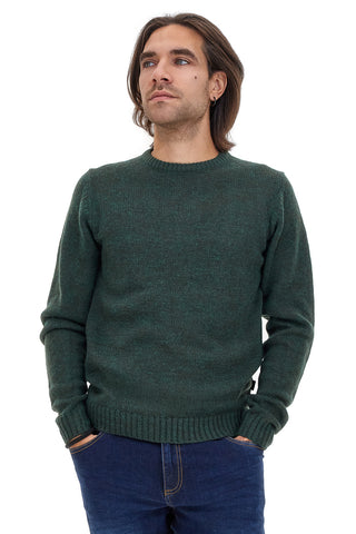 US Golf AC11 Grüner Pullover aus Wollmischung mit Rundhalsausschnitt