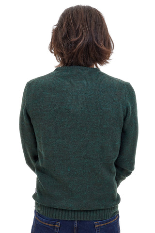 US Golf AC11 Grüner Pullover aus Wollmischung mit Rundhalsausschnitt