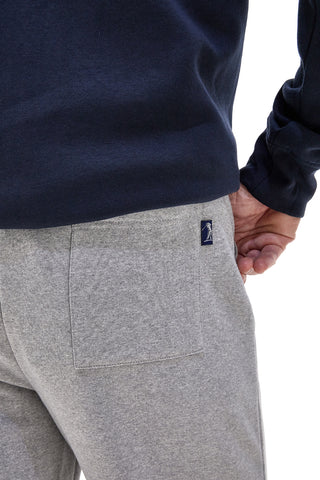 US Golf Club F105 Graue Trainingshose aus Baumwolle und Polyester mit seitlichem Aufdruck