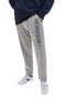 US Golf Club F105 Graue Trainingshose aus Baumwolle und Polyester mit seitlichem Aufdruck