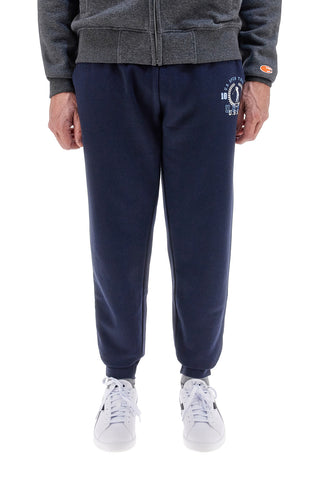 Pantaloni tuta blu in cotone e poliestere con stampa frontale U.S. Golf Club F105