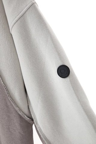 Felpa con cappuccio bicolore beige chiaro e tortora interno felpato Boardman PT-M-F-8050