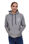 Felpa grigia con cappuccio logo frontale Abarth AH025CP