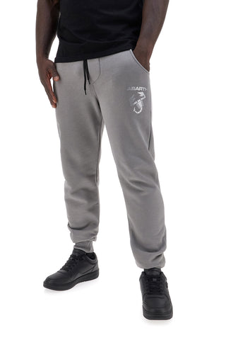 Pantaloni jogger grigi con logo stampato Abarth AH025PA