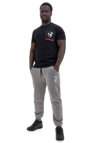 Abarth AH025PA Graue Jogginghose mit aufgedrucktem Logo