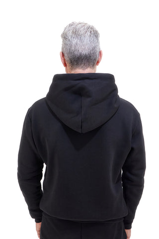 Abarth AH001ZP Schwarzer Baumwoll-Hoodie