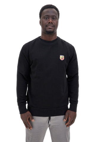 Felpa nera con logo frontale Abarth 03F