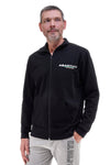 Schwarzes Sweatshirt mit durchgehendem Reißverschluss, 100 % Baumwolle, Abarth AH002ZP