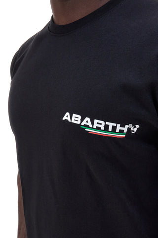 T-shirt nera con logo frontale 100% Cotone Abarth AH002TE
