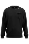 Schwarzes Sweatshirt mit Fronttasche und Rundhalsausschnitt Joma Urban Street Sweatshirt