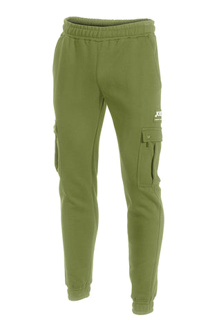 Pantaloni tuta cargo verdi con tasche e interno felpato Joma Street Long Pants