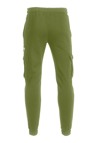Joma Street Long Pants Grüne Cargo-Trainingshose mit Taschen und Fleecefutter