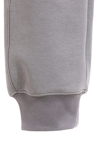 Pantaloni jogger grigi con fascia elastica e logo in silicone JOMA Step Long Pants