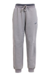 Pantaloni jogger grigi con fascia elastica e logo in silicone JOMA Step Long Pants