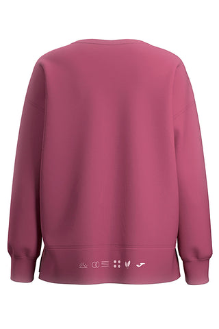 Joma Breath Sweatshirt rosa kurzes Sweatshirt mit Raglanärmeln und Gummidruck