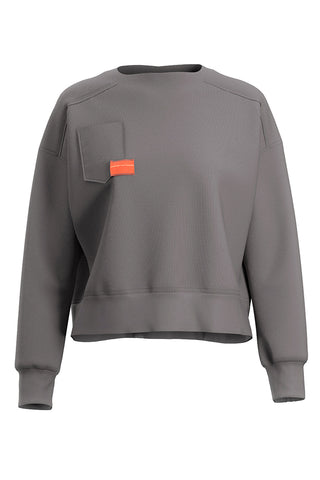 Joma Step Sweatshirt Grau mit Fronttasche und technischen Details