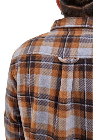 No Limits MAPF013W24 Braunes Flanell-Karohemd