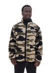 No Limits MAPF006W25 Sweatshirt aus Sherpa-Fleece mit Reißverschluss und Camouflage-Muster