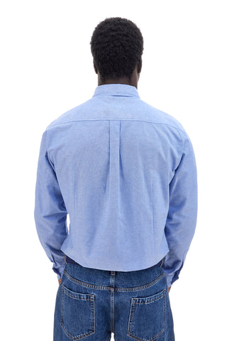 Camicia azzurra in cotone con collo button-down No Limits MASH006S25