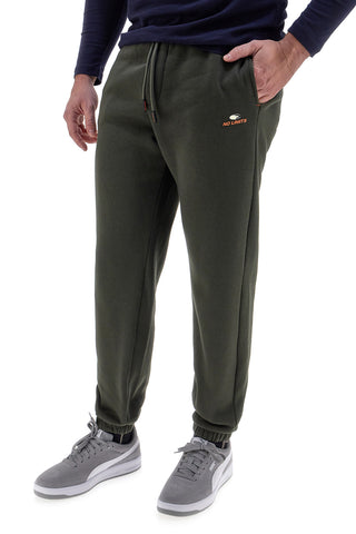 No Limits MAPK008W24 Grüne Jogginghose mit Bündchen und Fleecefutter