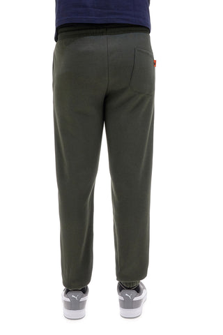 No Limits MAPK008W24 Grüne Jogginghose mit Bündchen und Fleecefutter