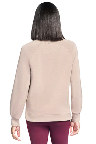 Skechers SKECHLUXE – Elevate – Sweatshirt mit Rundhalsausschnitt und Raglanärmeln in Beige