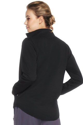 Skechers – JA78 – Schwarze Jacke mit Reißverschluss aus recyceltem Stoff