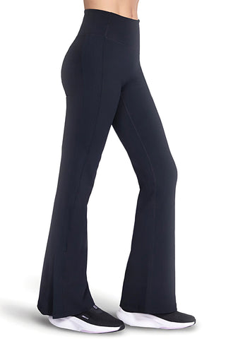 Pantaloni neri a zampa in tessuto GO FLEX™ Skechers PT216