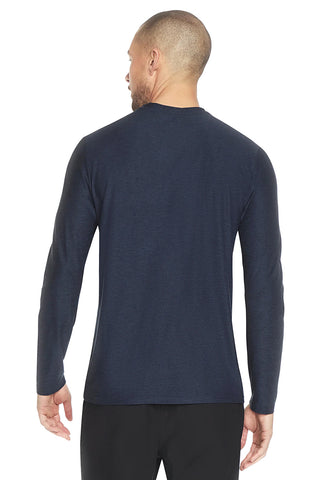 Skechers GO DRI All Day – Langarm-T-Shirt in Blau aus atmungsaktivem Stoff