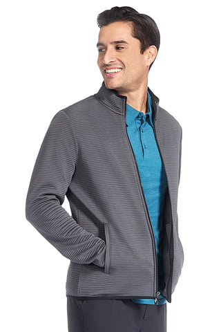 Skechers JA25 Recycelte Ottoman-Jacke in Anthrazitgrau