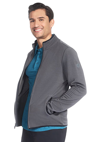 Skechers JA25 Recycelte Ottoman-Jacke in Anthrazitgrau