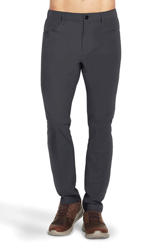 Pantaloni antracite a 5 tasche con zip Skechers PT108
