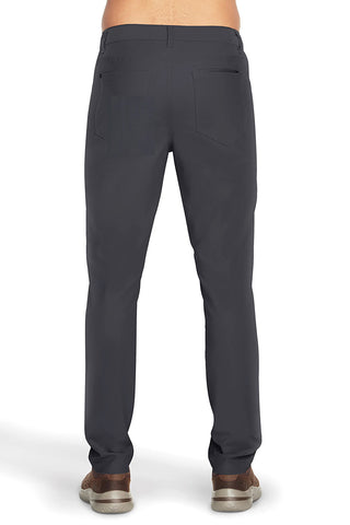 Pantaloni antracite a 5 tasche con zip Skechers PT108