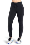 Leggings neri in tessuto go flex con vita regolabile Skechers LG74