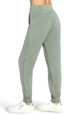 Pantaloni jogger verde salvia in tessuto skechweave elevate Skechers PT149