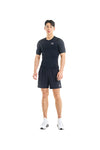 T-shirt tecnica nera traspirante con maniche corte Under Armour UA HEATGEAR ARMOUR COMP SS da Uomo | Pittarello
