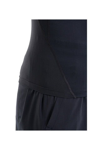 T-shirt tecnica nera traspirante con maniche corte Under Armour UA HEATGEAR ARMOUR COMP SS da Uomo | Pittarello