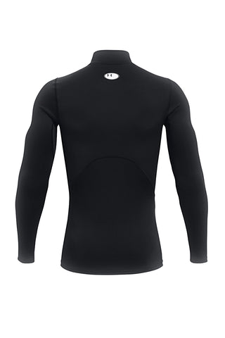 Under Armour ColdGear Compression ARMOUR COMP MOCK Schwarzes Thermo-Funktionsshirt mit hohem Kragen