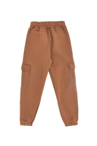 Pantaloni marroni cargo interno felpato Boardman 200