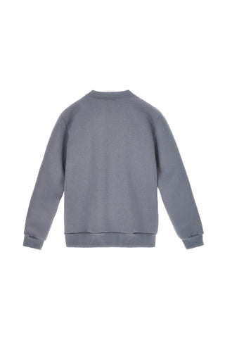 Felpa girocollo grigio interno felpato Boardman 600