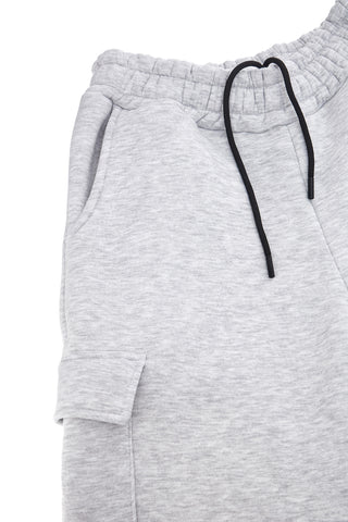 Pantaloni grigio chiaro cargo interno felpato Boardman 700