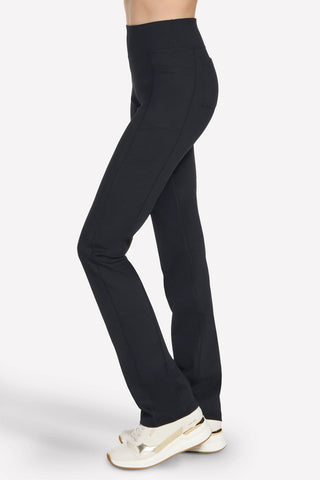 Schwarz Hohe Taille Skechers GO WALK OG Hose Reguläre Länge