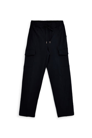 Pantalone Nero Cargo con Coulisse Skechers PT101