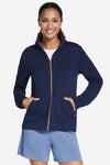 Blaue Jacke mit Reißverschluss Skechers GO WALK Everywhere Jacket